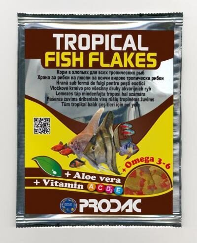 Pārslas tropu zivīm PRODAC TROPICAL FISH FLAKES