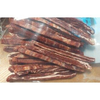 KIDDOG liellopa gaļas strēmelītes dabīgās 500g