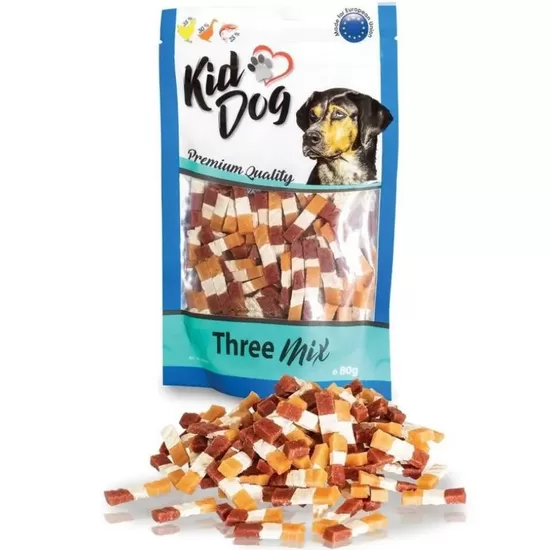 KIDDOG Dental Three Mix 3 garšu kārumi 80g