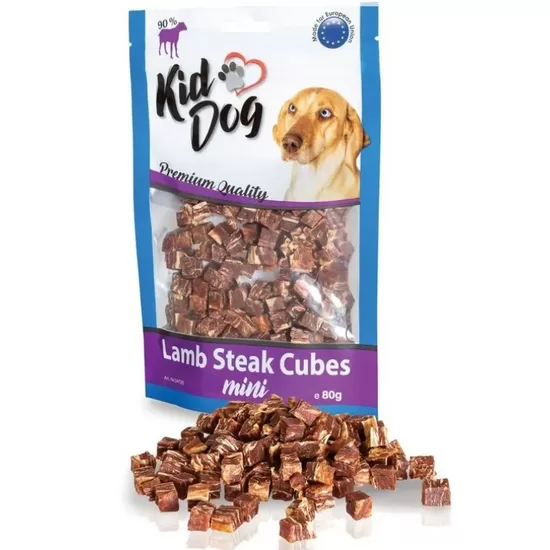 KIDDOG Cubes -  jēra gaļas kubiņi 80g