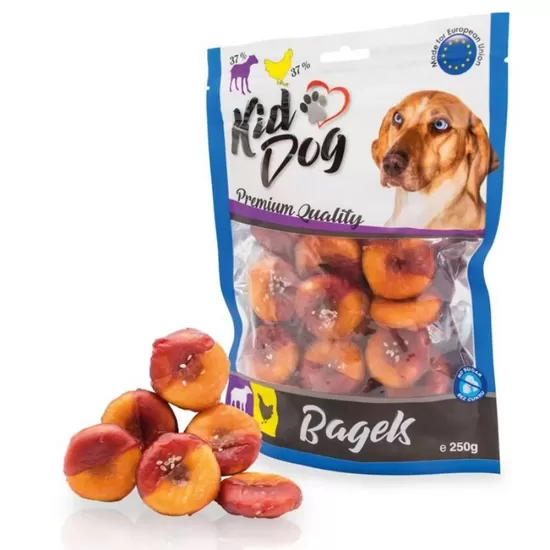 KIDDOG ādas donuti ar jēru un vistu 250g