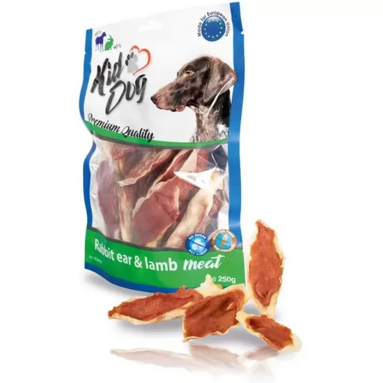 KIDDOG truša ausis ar jēra gaļu 250g