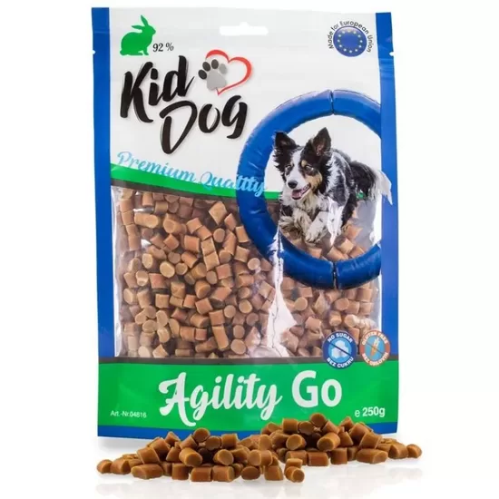 KIDDOG Agility Go truša gaļas gabaliņi apmācībām 250g
