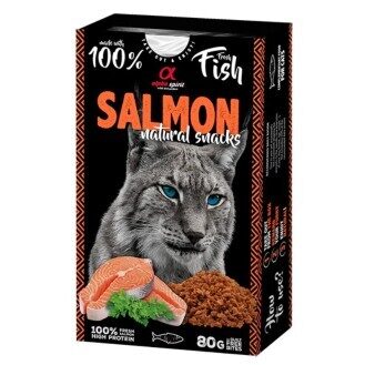 ALPHA SPIRIT NATURAL CAT kārumi kaķiem ar lasi 80g