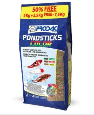 PRODAC PONDSTICKS COLOR 1kg barība dīķa zivīm