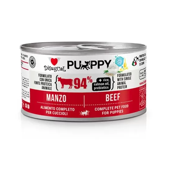 DISUGUAL Puppy konservi kucēniem ar liellopa gaļu 150g