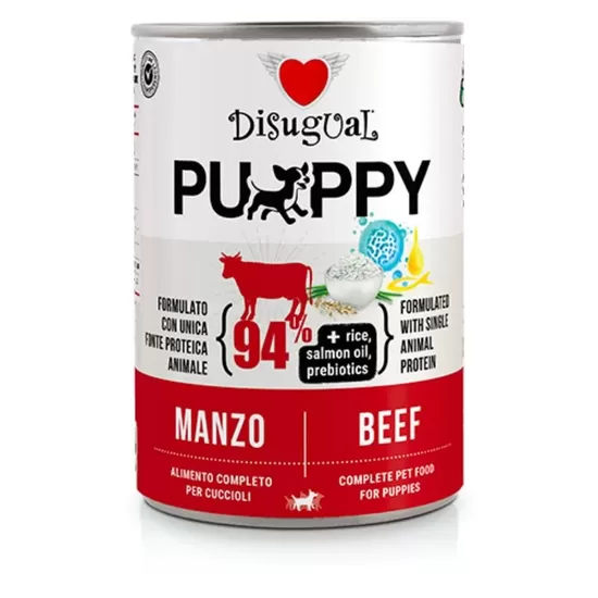 DISUGUAL Puppy konservi kucēniem ar liellopa gaļu 400g