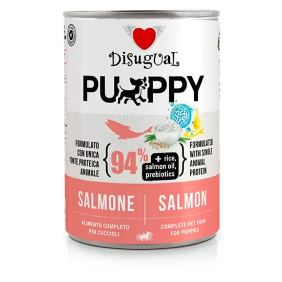 DISUGUAL Puppy konservi kucēniem ar lasi  400g