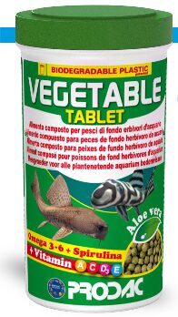 Dārzeņu tabletes bentiskajām zivīm PRODAC VEGETABLE TABLET 