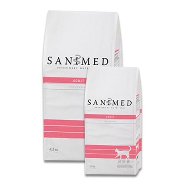 Sanimed Adult Cat ar vistu un liellopu