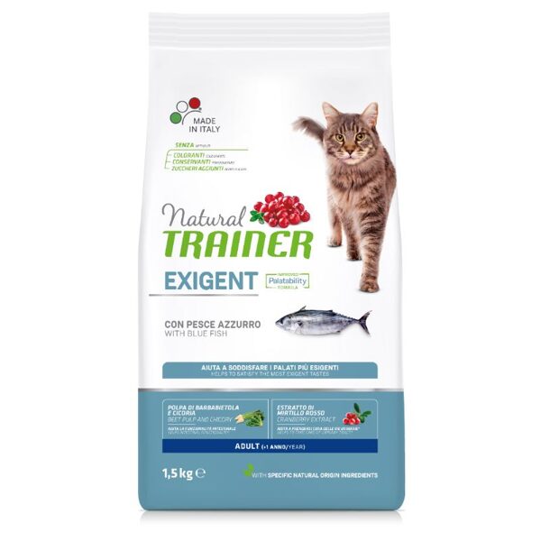 Natural Trainer Cat Exigebt Bluefish sausā barība ar aļģēm un zivi 1.5kg