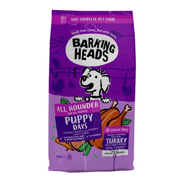 BARKING HEADS Puppy Days Turkey 2kg