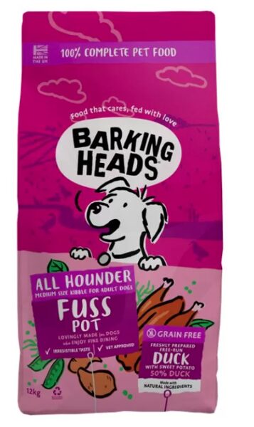 Barking Heads Doggylicious sausā barība suņiem ar pīli 12 kg