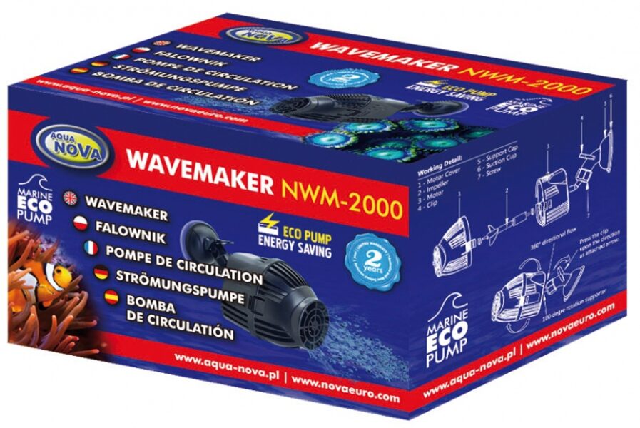 NWM-2000 Viļņu veidotājs 2000L/H, 3,8W (bez plūsmas regulatora)