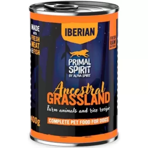 PRIMAL Iberian Ancestral Grassland 400G konservi suņiem