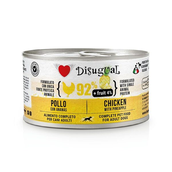  DISUGUAL Dog Chicken and Pineapple konservi suņiem ar vistu un ananāsiem 150g