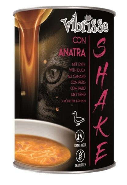 VIBRISSE Cat Shake Duck pīles zupa kaķiem 135 g