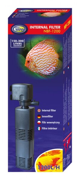 AQUA NOVA  iekšējais bioloģiskais filtrs 1200L/H 150-200L
