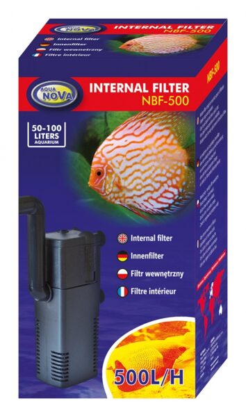 AQUA NOVA  iekšējais bioloģiskais filtrs  500L/H 50-100L