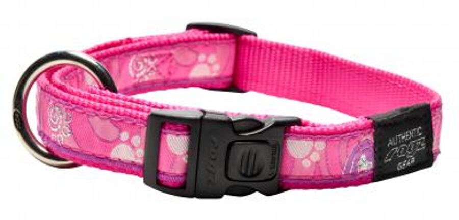 Rozā kakla siksna sunim ROGZ Pink Paw