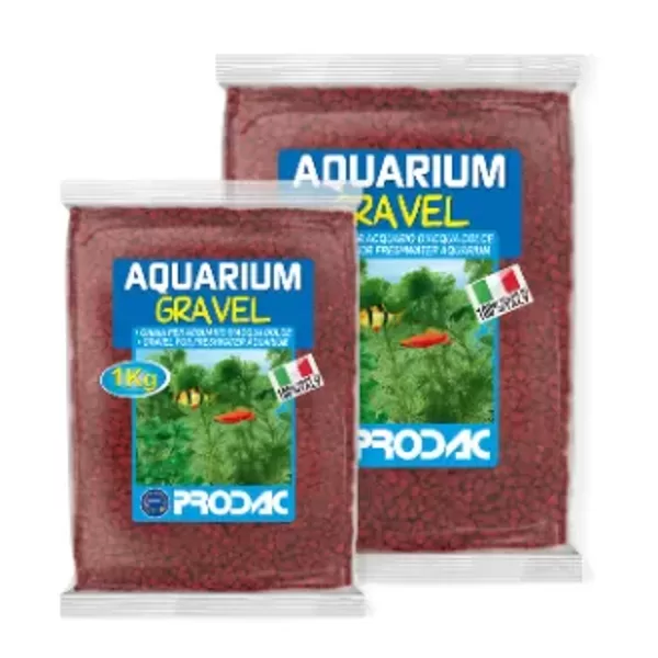 Prodac Primer Red sarkana akvāriju grunts 2-3mm 2.5kg