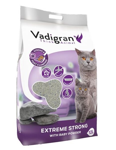smiltis kaķiem VADIGRAN Clump Extreme Strong 12 kg