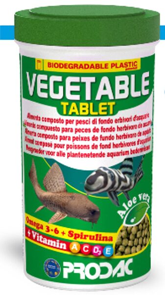 Dārzeņu tabletes bentiskajām zivīm 50g PRODAC VEGETABLE TABLET