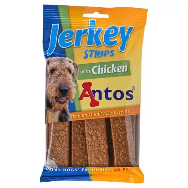 ANTOS Jerkey Strips Chicken vistas gaļas strēmeles suņiem 20gab